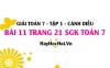 Giải bài 11 trang 21 Toán 7 Tập 1 SGK Cánh Diều